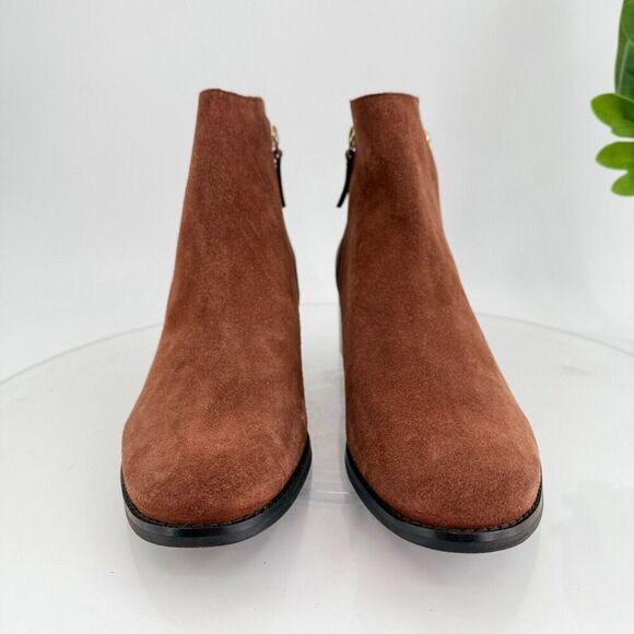 Cole Haan Womens Haidyn Ankle Booties Size 11 B Brown Leather Buckle W22416 - Picture 3 of 13